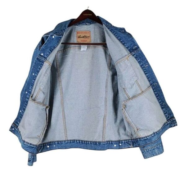 Vtg Y2K Levis Signature Trucker Type III Denim Jacket Mens XL Blue Western 10/04 - Picture 6 of 16